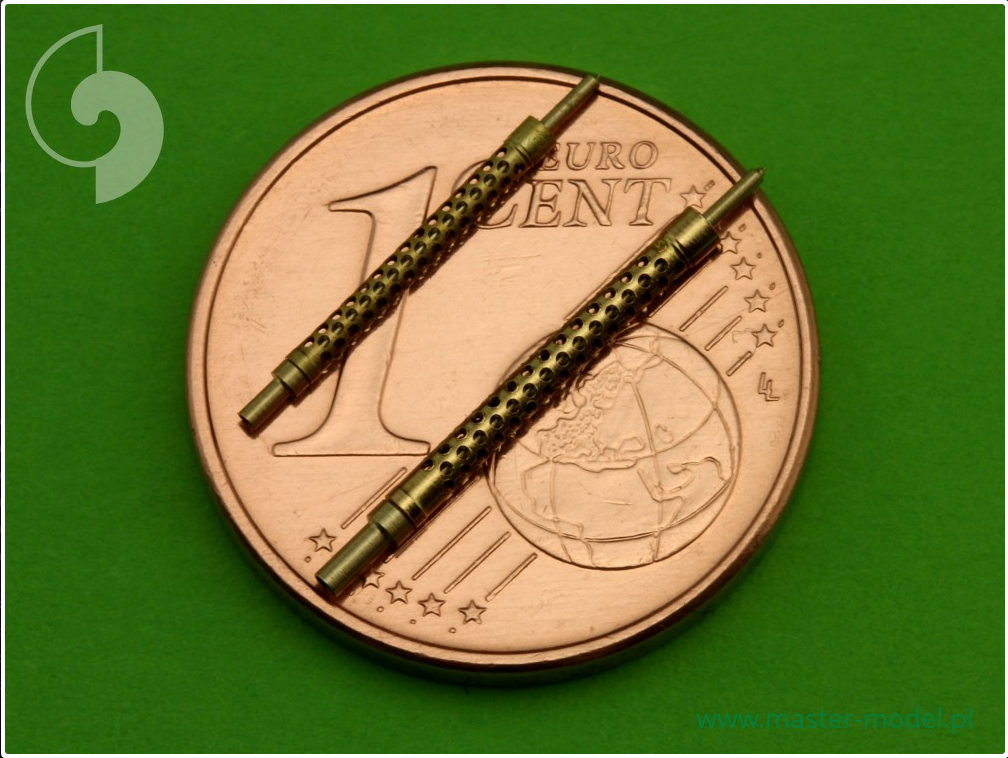 Italian Machine Gun Breda Safat 12,7mm Barrels (2pcs) - MASTER MODEL 48-054
