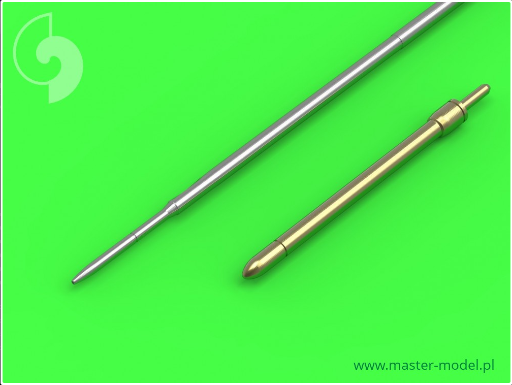 Mig-19PM (Farmer E) - Missile Rails Nose parts (4pcs) & Pitot tube - MASTER MODEL 48-094