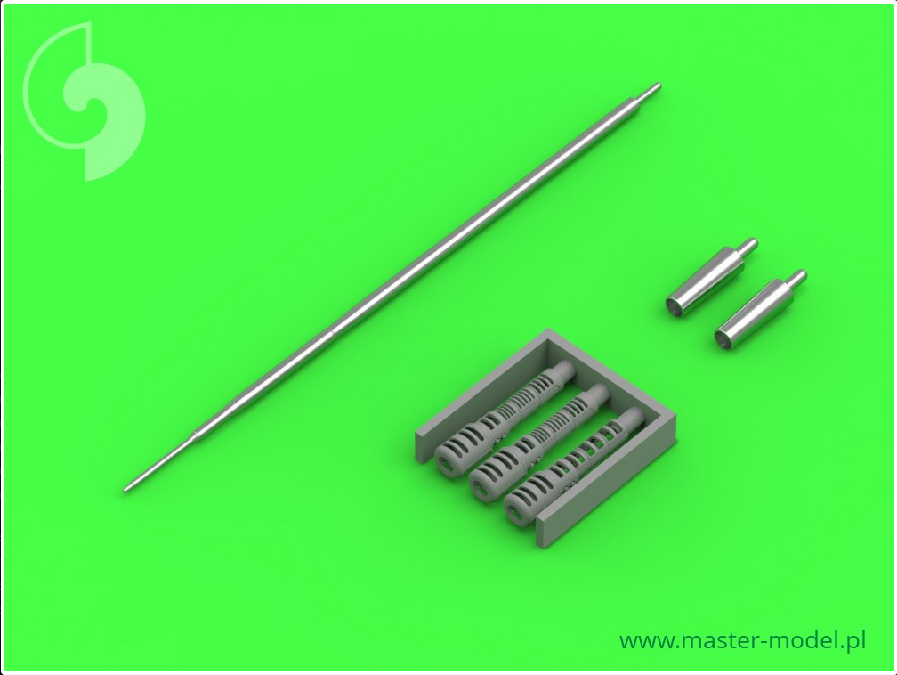 Mig-19S (Farmer C) - gun barrels set & Pitot Tube - MASTER MODEL 48-092
