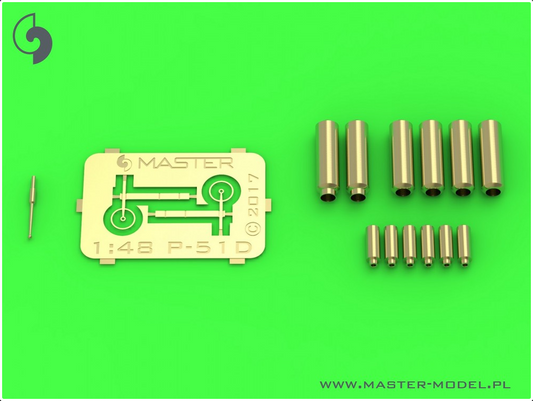P-51D Mustang - armament & gunsight detail set - MASTER MODEL 48-139