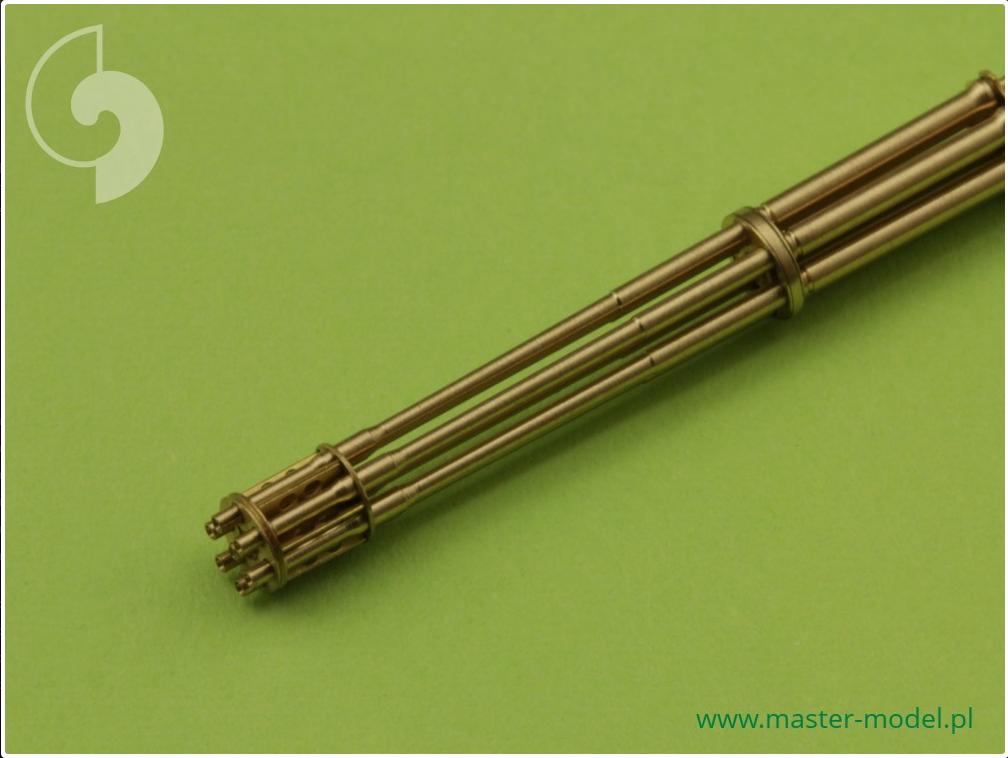 Rotary 20mm Cannon M61 A1 Vulcan Turned Barrels & Etched Barrel Clamps (F-104,F-105, F-14, F-15, F-16, F-18) - MASTER MODEL 48-037