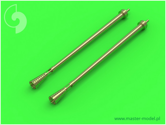 German aircraft cannon 3,7cm Flak 18 gun barrels (used on Ju-87G and other) (2pcs) - MASTER MODEL 72-090