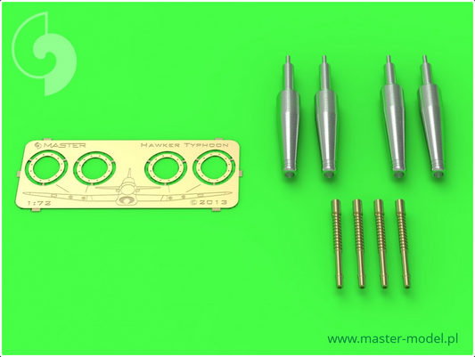 Hawker Typhoon Mk IB Early Type Cannons with Uncovered Barrels - MASTER MODEL 72-064