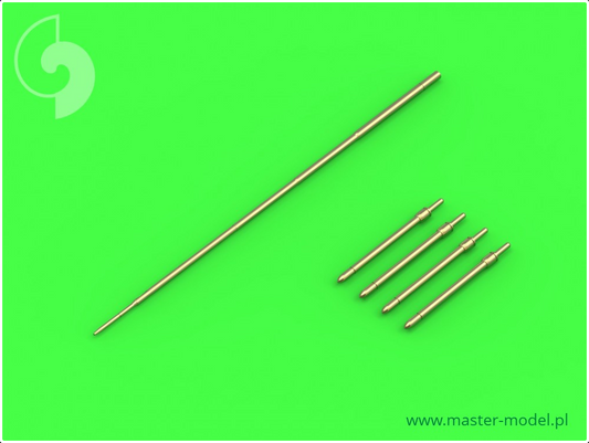 Mig-19PM (Farmer E) - Missile Rails Nose parts (4pcs) & Pitot tube - MASTER MODEL 72-075