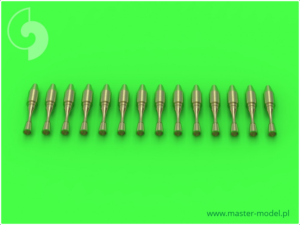 Static dischargers - type used on modern Sukhoi jets (Su-27, Su-30, Su-33, Su-34 and other) (12pcs+2spare) - MASTER MODEL 72-093