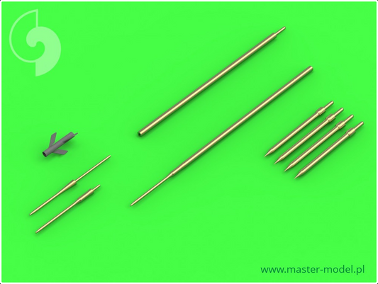 Su-9/Su-11 (Fishpot/Fishpot-C) Pitot Tubes and missile rails heads - MASTER MODEL 72-104