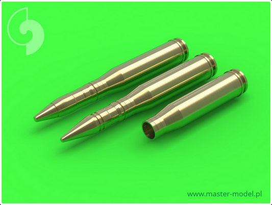 ZU-23-2 "Sergey" ammunition - shells (20pcs) and two types of rounds (10 pcs of each type) - MASTER MODEL GM-35-003