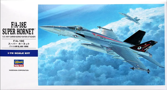 Boeing F/A-18E Super Hornet U.S. Navy Carrier-Borne Fighter/Attacker - HASEGAWA 1/72