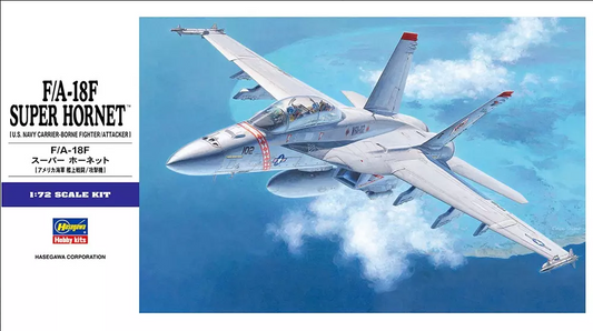 Boeing F/A-18F Super Hornet U.S. Navy Carrier-Borne Fighter/Attacker - HASEGAWA 1/72