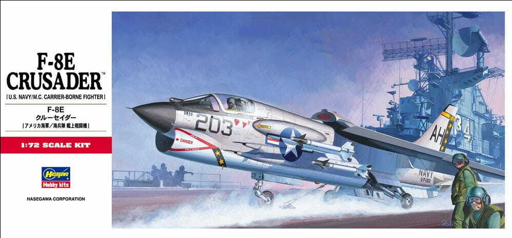 F-8E Crusader (U.S. Navy/M.C. Carrier-Borne Fighter) - HASEGAWA 1/72