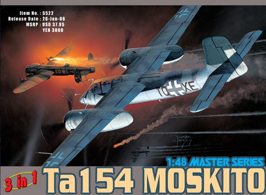 Ta154 Moskito (3 en 1) - DRAGON / CYBER HOBBY 1/48