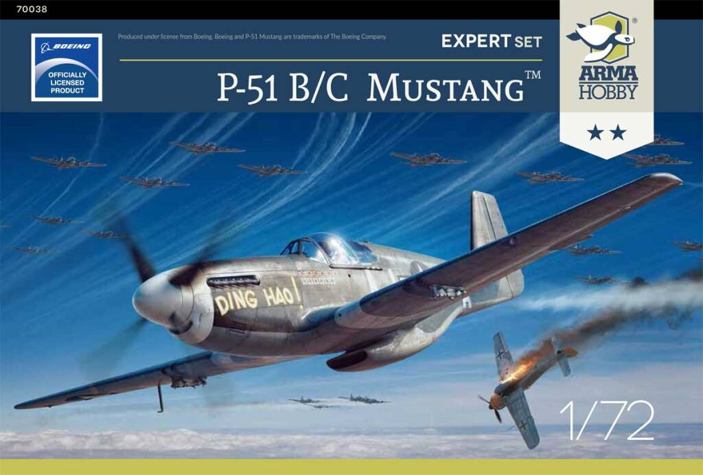 P-51 B/C Mustang™ Expert Set - ARMA HOBBY 1/72 – Bassin-maquette