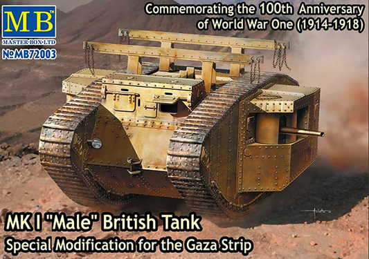 MK I "Male" British Tank - Special Modification for the Gaza Strip - MASTER BOX 1/72