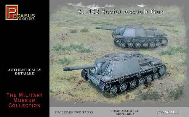 SU-152 Soviet Assault Gun (x2 kits) - PEGASUS 1/72