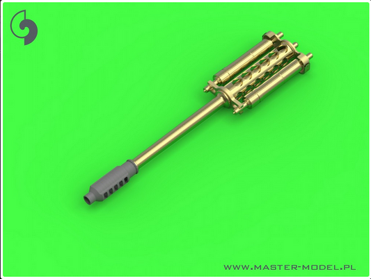 AH-64 Apache - M230 Chain Gun barrel (30mm), Pitot Tubes and tail antenna (resin, PE and turned parts) - MASTER MODEL AM-35-002