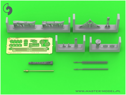 MG-42 - German Machine Gun (7.92mm) - complete gun incl. brass, resin and PE parts - MASTER MODEL GM-35-024