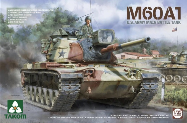 Maquette 1/35 TAMIYA Ref 28 U.S. Army M60A1 Medium Tank motorisée | UK