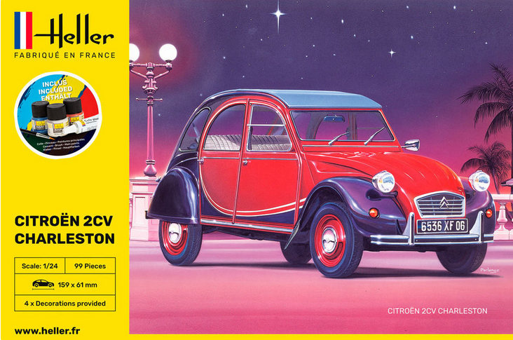 Citroën 2CV Charleston - Starter Set - HELLER 1/24