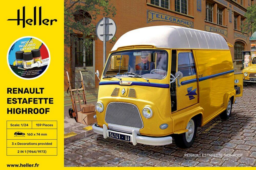 Renault Estafette Highroof - Starter Set - HELLER 1/24