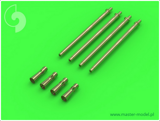 German 2cm L/65 Flak 38 and Flakvierling 38 gun barrels (4pcs) - MASTER MODEL GM-35-006