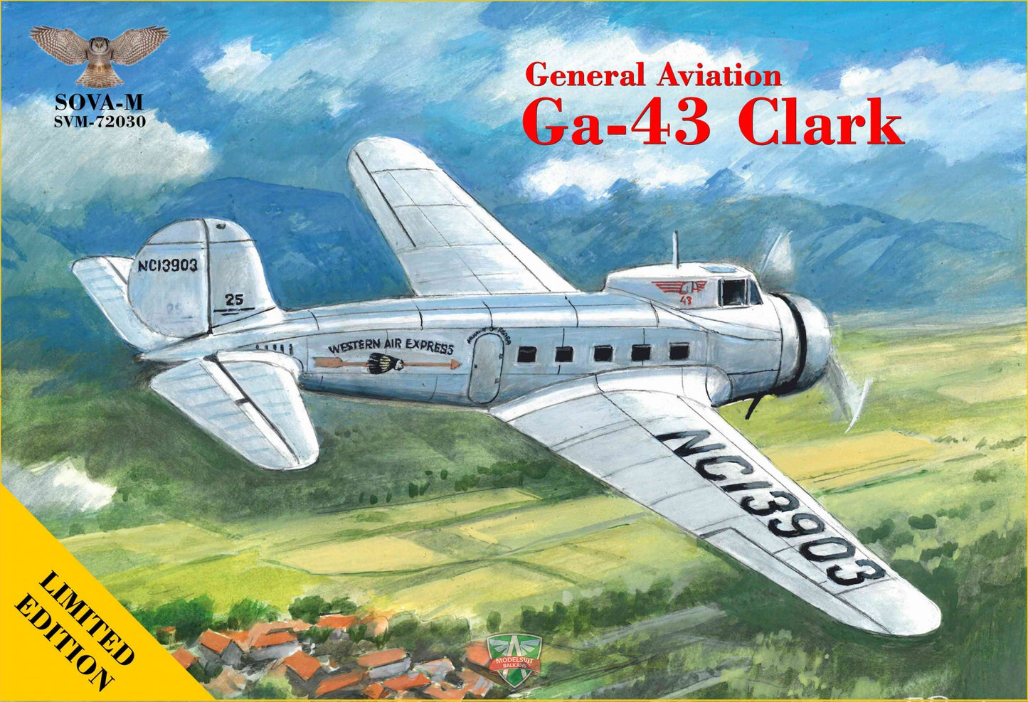 General Aviation Ga-43 Clark (Western Air Express) - SOVA-M 1/72
