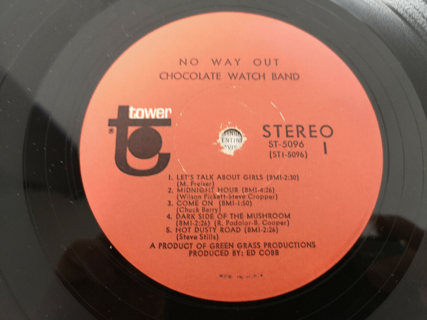 Chocolate Watchband "No Way Out" Orig Stereo US 1967 VG+/VG++