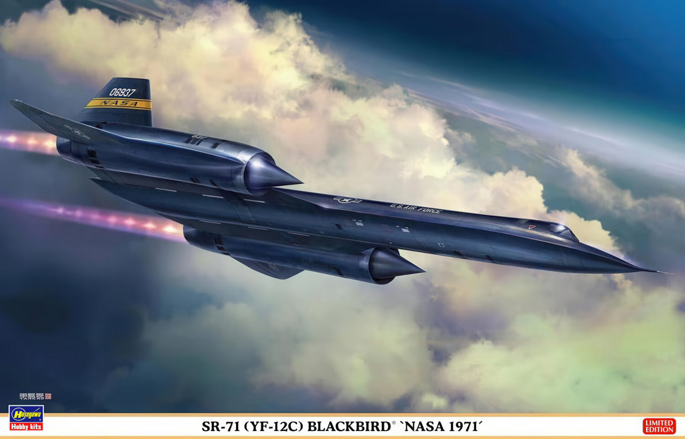 SR-71 (YF-12C) Blackbird `NASA 1971´- HASEGAWA 1/72