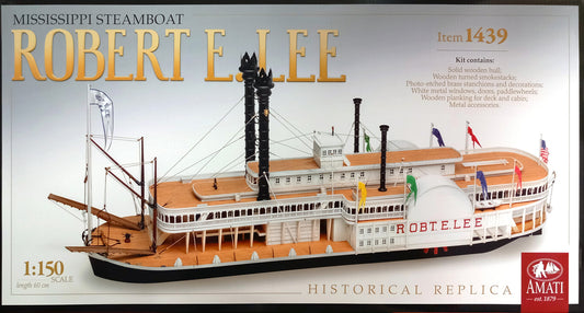 Robert E.Lee - Mississippi Steamboat [Kit Bois] - AMATI 1/150
