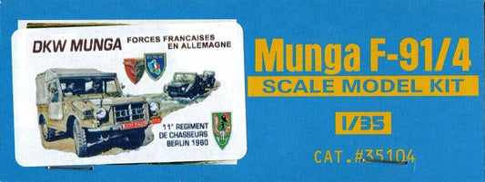 DKW MUNGA F91/4 0.25t 4x4 truck [Forces Françaises en Allemagne, 11e régiment de chasseurs, Berlin 1960] - ACE 1/35