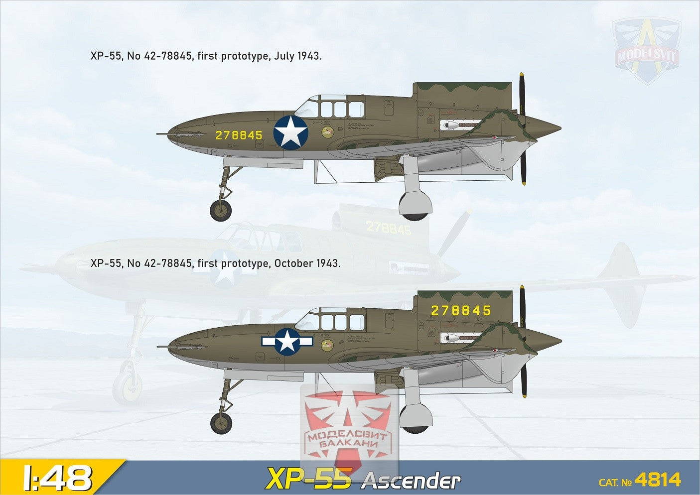 XP-55 Ascender - MODELSVIT 1/48