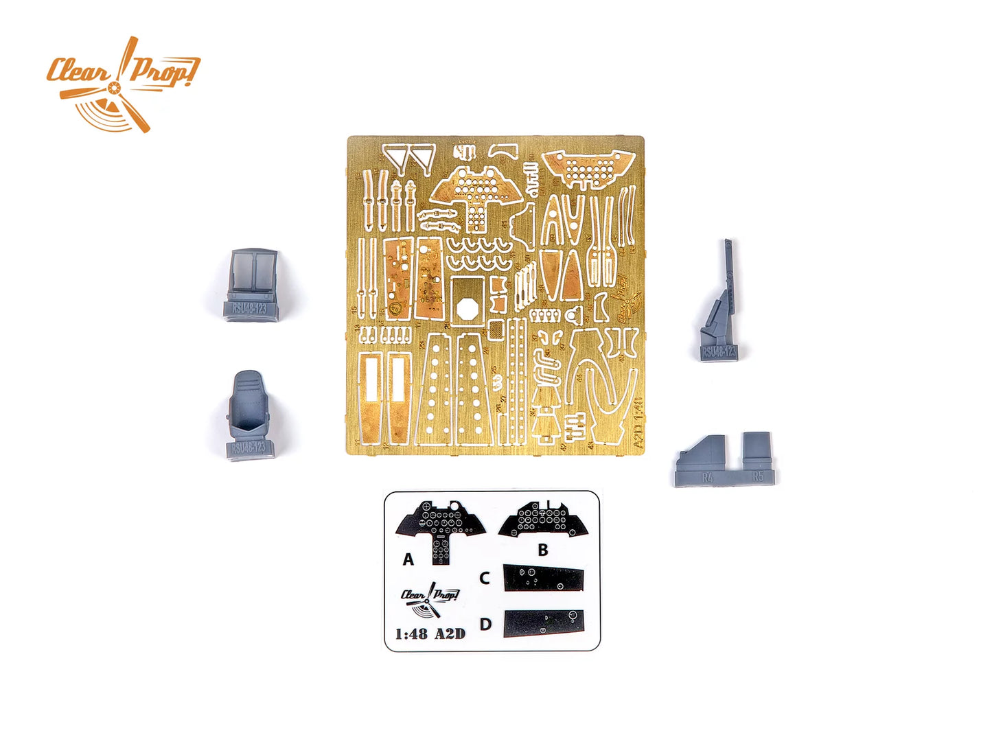 XA2D-1 Skyshark (early version) - CLEAR PROP 1/48