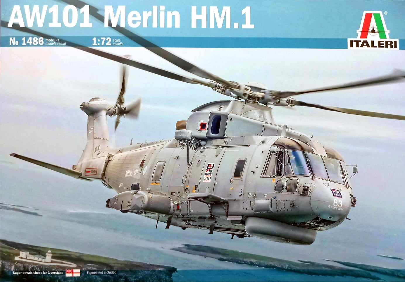 AW101 Merlin HM.1 - ITALERI 1/72 – bassin-maquette