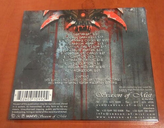 Agressor "Deathreat" Sealed France 2006 CD + DVD