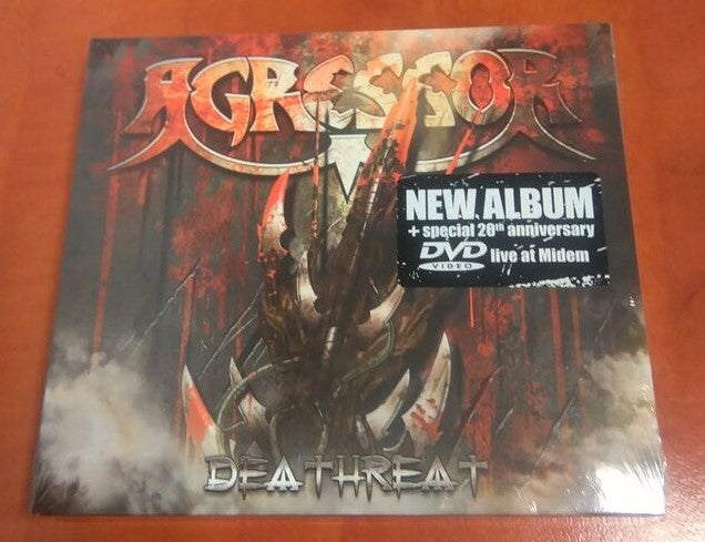 Agressor "Deathreat" Sealed France 2006 CD + DVD