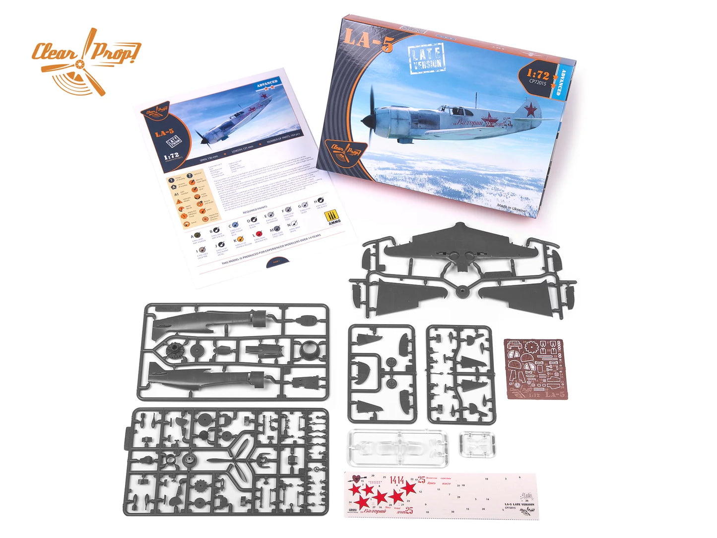 Lavochkin La-5 Late Version - CLEAR PROP 1/72