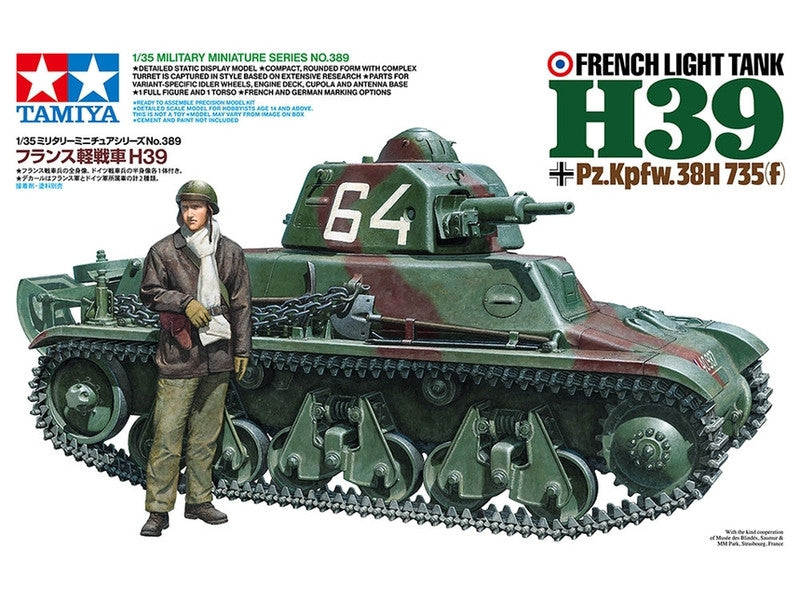 French Light Tank H39 Pz.Kpfw.38H 735(f) - TAMIYA 1/35