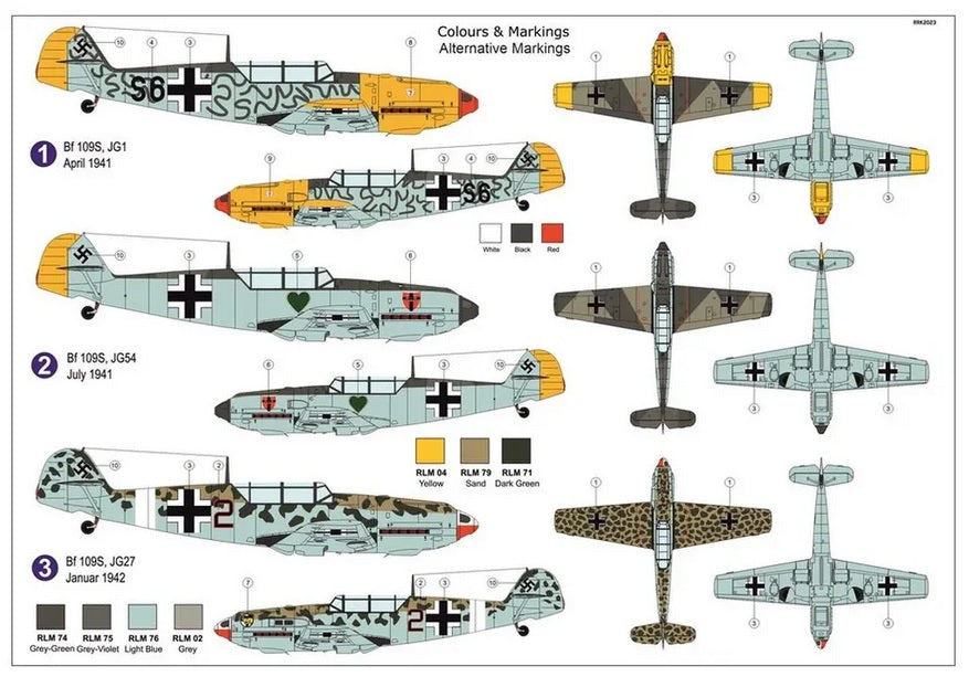 Messerschmitt Bf 109S "Kampf–Zweisitzer Emil" - AZ MODEL 1/72