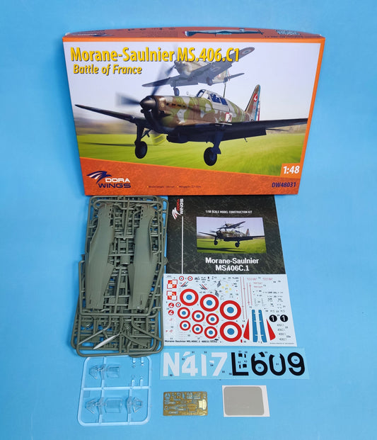 Morane-Saulnier MS 406.C1 "Battle of France" - DORA WINGS 1/48