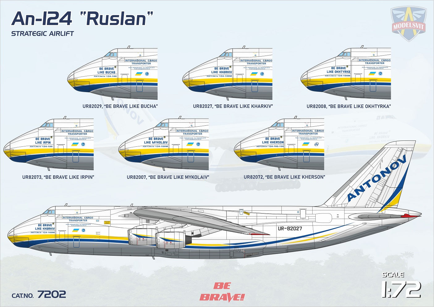 Antonov An-124 "Ruslan" (3D Updated) - MODELSVIT 1/72