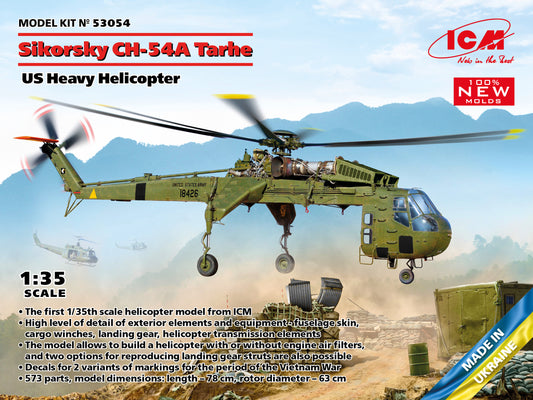 Sikorsky CH-54A Tarhe - US Heavy Helicopter - ICM 1/35