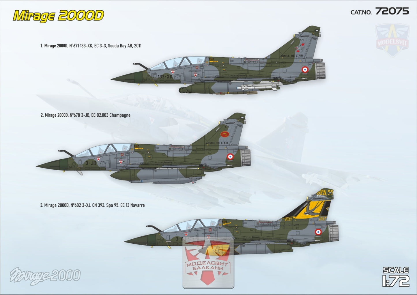 Dassault Mirage 2000D - MODELSVIT 1/72