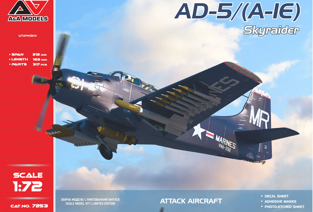 Douglas AD-5 / A-1E Skyraider - A&A Models 1/72