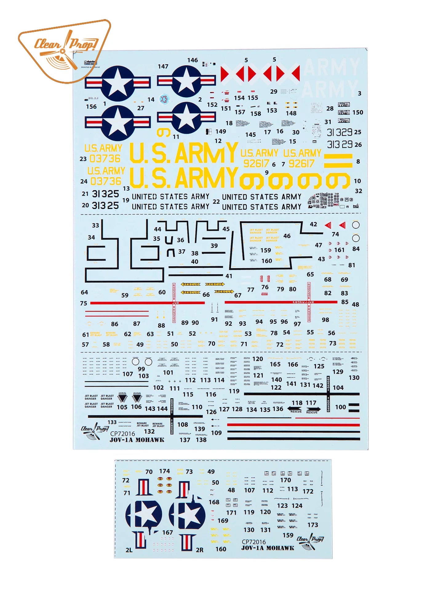 OV-1A / JOV-1A Mohawk - CLEAR PROP 1/72