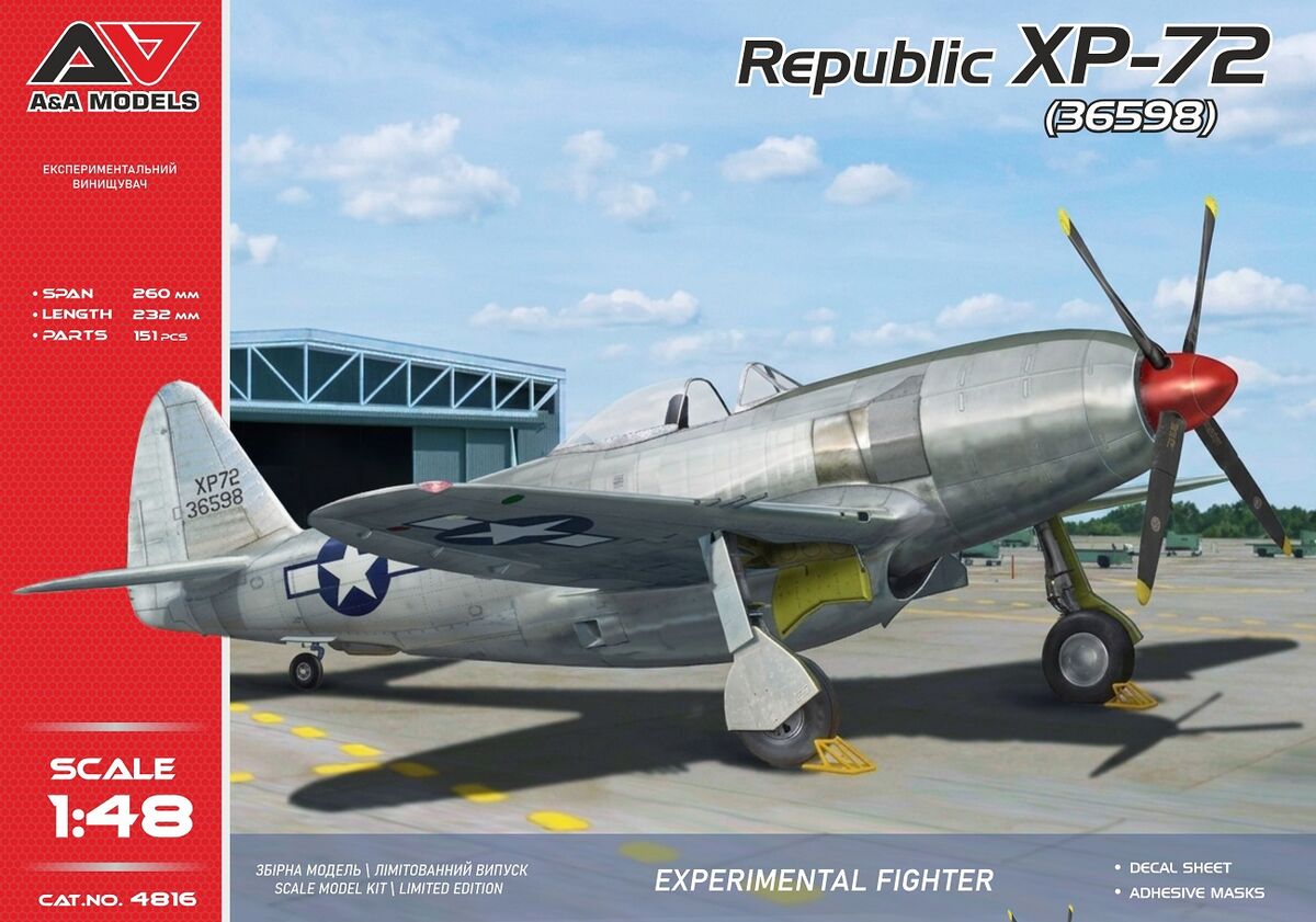 Republic XP-72 Experimental Fighter - A&A Models 1/48