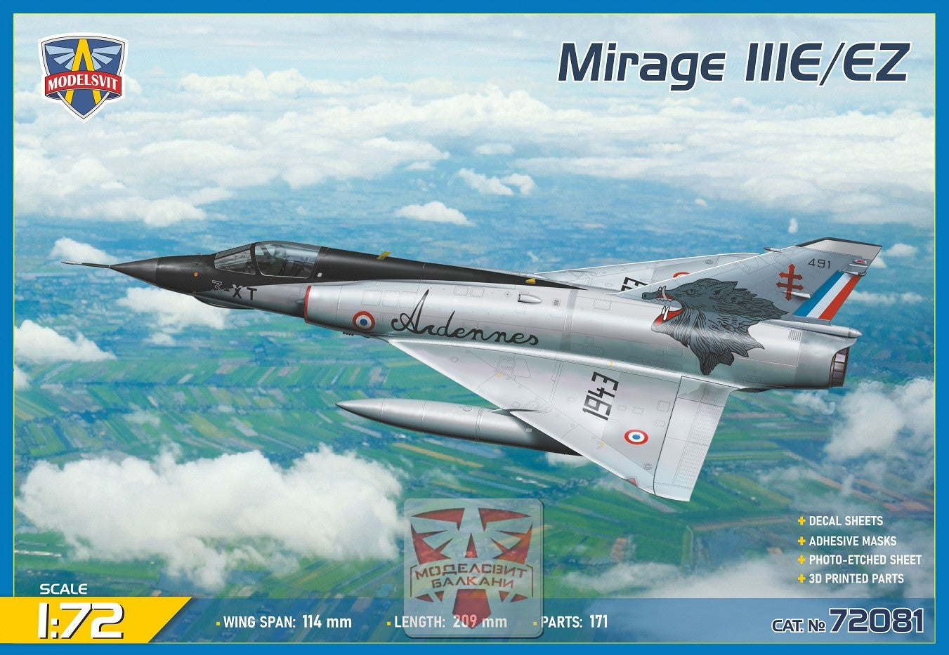 Mirage IIIE/EZ - MODELSVIT 1/72