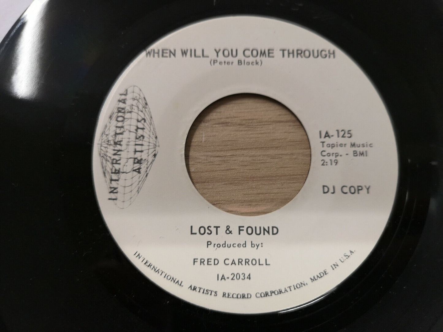 Lost & Found "When Will you Come Through" Orig US 1968 M-