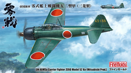 IJN A6M5a Carrier Fighter Zero Model 52 Ko (Mitsubishi Prod.) - FINEMOLDS 1/48