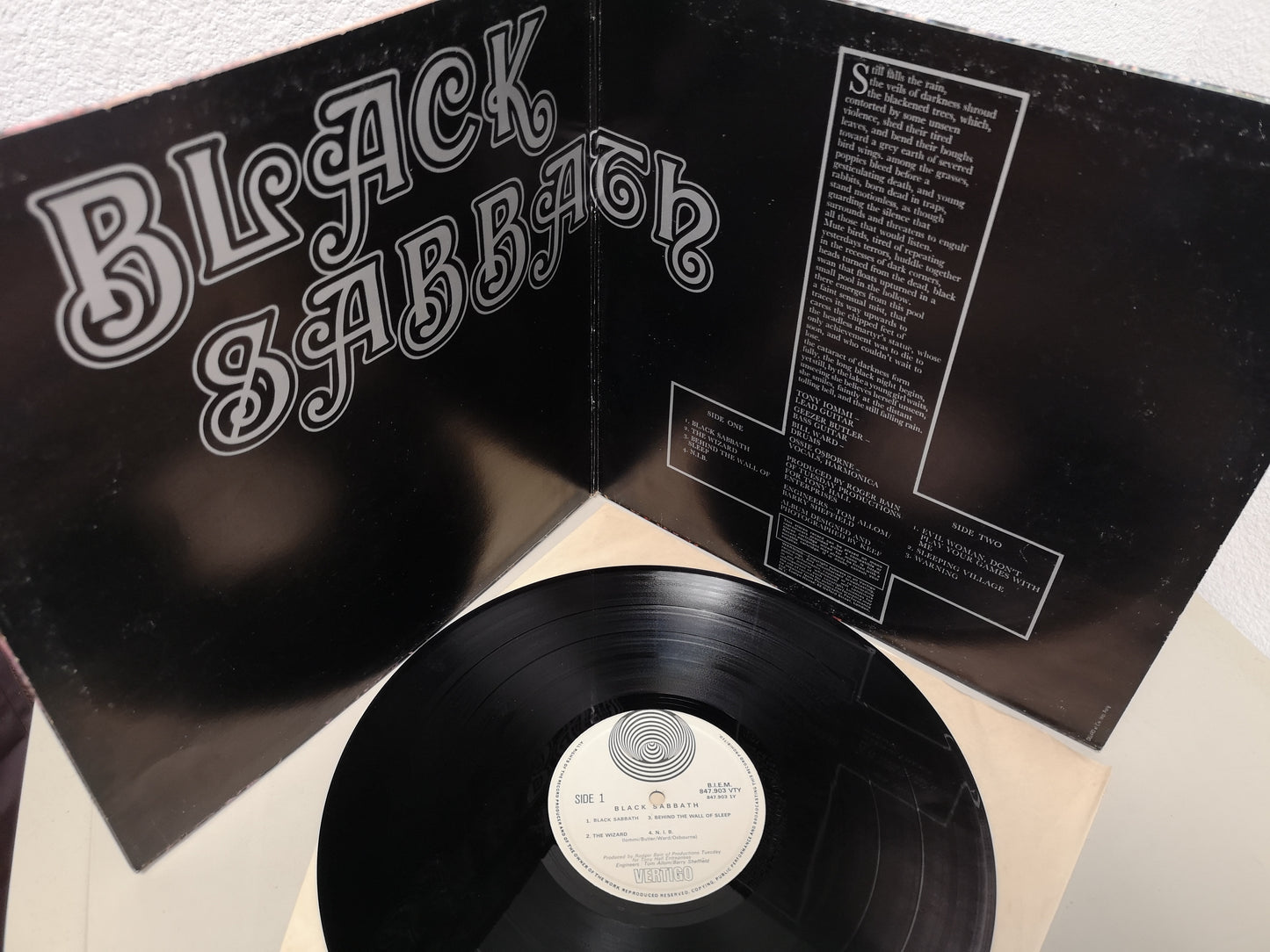 Black Sabbath "S/T" Orig France 1970 EX/VG++ (Biem)