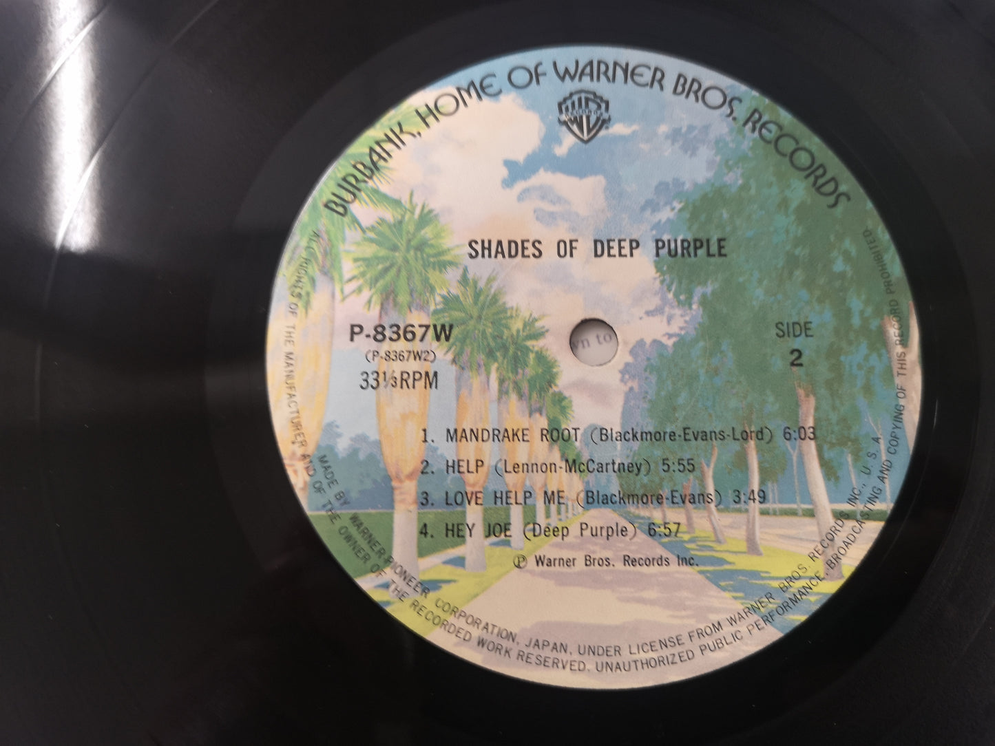 Deep Purple "Shades of" Re Japan 1974 w/ Obi & Inserts M-/M-