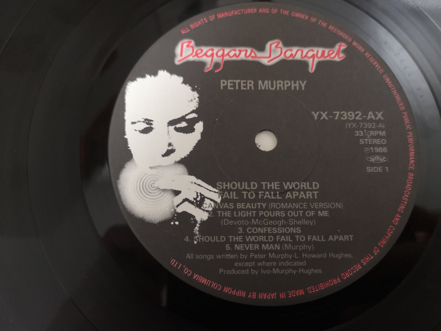 Peter Murphy "Should the World Fail to Fall Apart" Orig Japan 1986 M-/M-